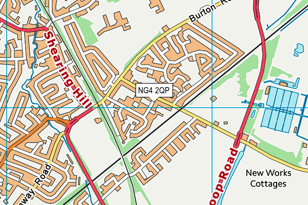 NG4 2QP map - OS VectorMap District (Ordnance Survey) NG4 2QP map - OS VectorMap District (Ordnance Survey)