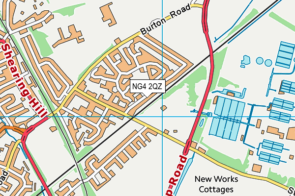 NG4 2QZ map - OS VectorMap District (Ordnance Survey) NG4 2QZ map - OS VectorMap District (Ordnance Survey)