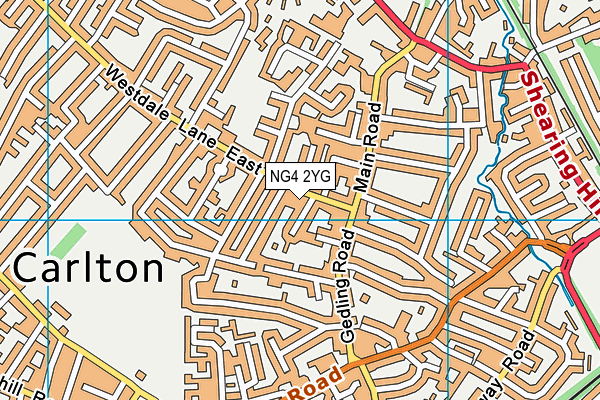 NG4 2YG map - OS VectorMap District (Ordnance Survey) NG4 2YG map - OS VectorMap District (Ordnance Survey)