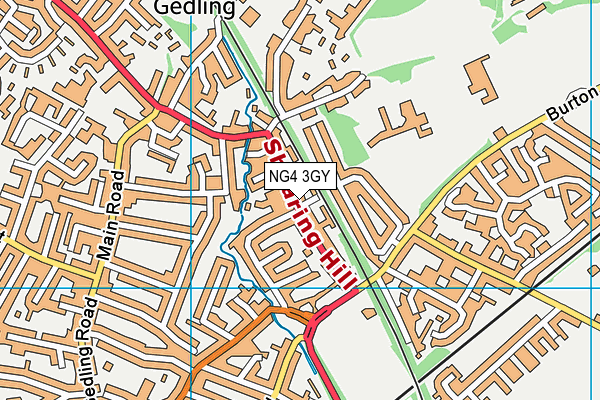 NG4 3GY map - OS VectorMap District (Ordnance Survey) NG4 3GY map - OS VectorMap District (Ordnance Survey)