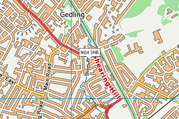 NG4 3HB map - OS VectorMap District (Ordnance Survey) NG4 3HB map - OS VectorMap District (Ordnance Survey)