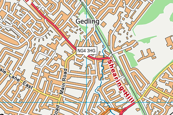 NG4 3HG map - OS VectorMap District (Ordnance Survey) NG4 3HG map - OS VectorMap District (Ordnance Survey)
