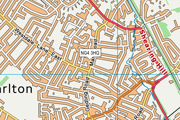 NG4 3HQ map - OS VectorMap District (Ordnance Survey) NG4 3HQ map - OS VectorMap District (Ordnance Survey)