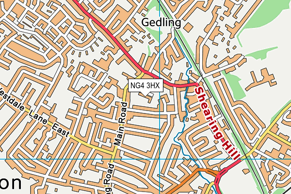 NG4 3HX map - OS VectorMap District (Ordnance Survey) NG4 3HX map - OS VectorMap District (Ordnance Survey)