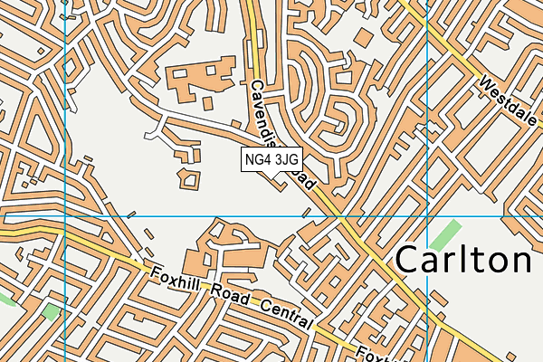 NG4 3JG map - OS VectorMap District (Ordnance Survey) NG4 3JG map - OS VectorMap District (Ordnance Survey)