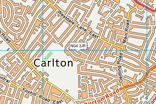 NG4 3JR map - OS VectorMap District (Ordnance Survey) NG4 3JR map - OS VectorMap District (Ordnance Survey)