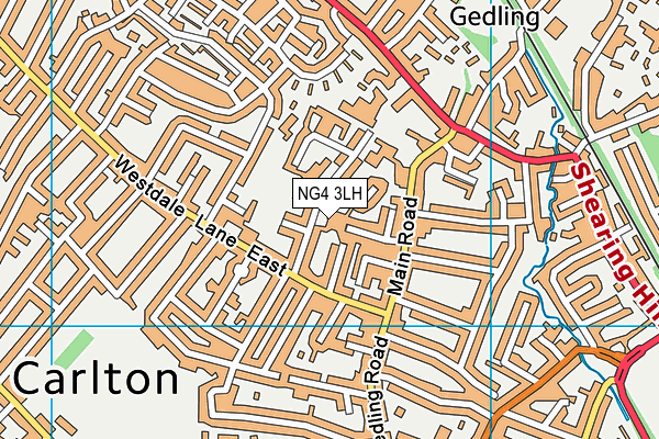NG4 3LH map - OS VectorMap District (Ordnance Survey) NG4 3LH map - OS VectorMap District (Ordnance Survey)