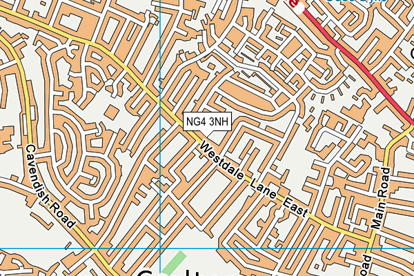 NG4 3NH map - OS VectorMap District (Ordnance Survey) NG4 3NH map - OS VectorMap District (Ordnance Survey)