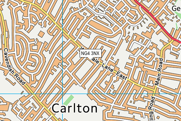 NG4 3NX map - OS VectorMap District (Ordnance Survey) NG4 3NX map - OS VectorMap District (Ordnance Survey)