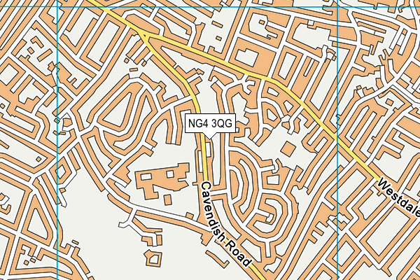 NG4 3QG map - OS VectorMap District (Ordnance Survey) NG4 3QG map - OS VectorMap District (Ordnance Survey)