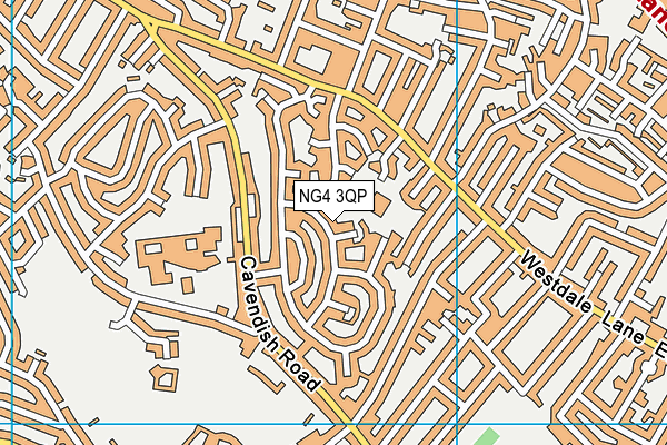 NG4 3QP map - OS VectorMap District (Ordnance Survey) NG4 3QP map - OS VectorMap District (Ordnance Survey)