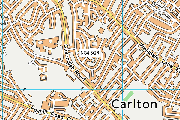NG4 3QR map - OS VectorMap District (Ordnance Survey) NG4 3QR map - OS VectorMap District (Ordnance Survey)