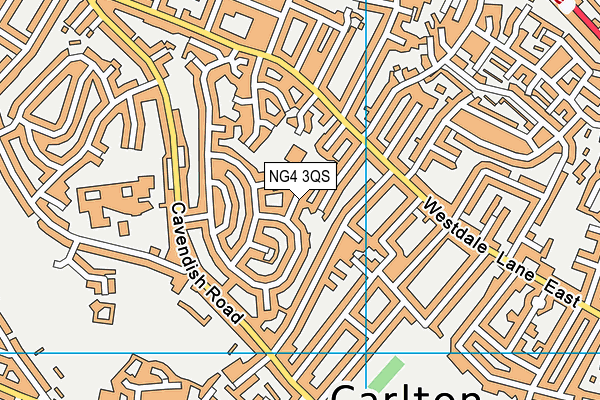 NG4 3QS map - OS VectorMap District (Ordnance Survey) NG4 3QS map - OS VectorMap District (Ordnance Survey)