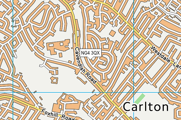 NG4 3QX map - OS VectorMap District (Ordnance Survey) NG4 3QX map - OS VectorMap District (Ordnance Survey)