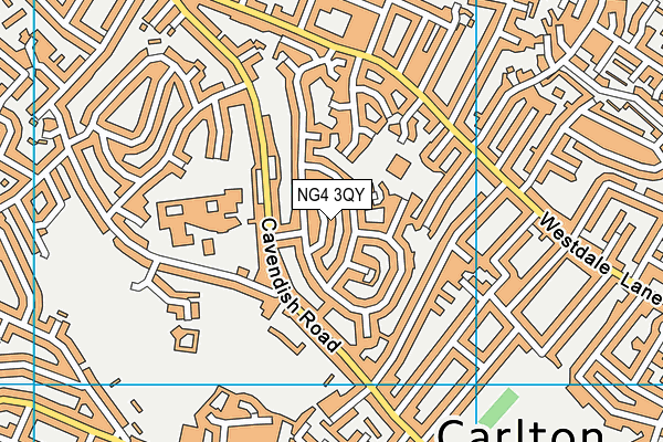 NG4 3QY map - OS VectorMap District (Ordnance Survey) NG4 3QY map - OS VectorMap District (Ordnance Survey)