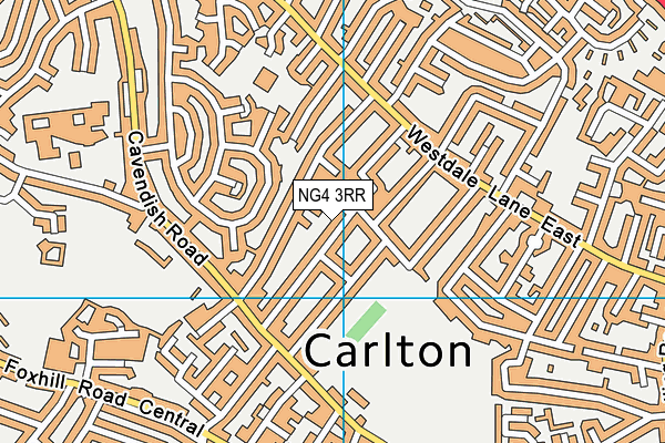 NG4 3RR map - OS VectorMap District (Ordnance Survey) NG4 3RR map - OS VectorMap District (Ordnance Survey)