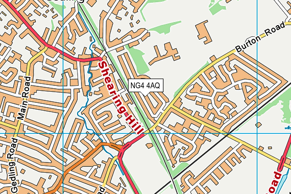 NG4 4AQ map - OS VectorMap District (Ordnance Survey) NG4 4AQ map - OS VectorMap District (Ordnance Survey)