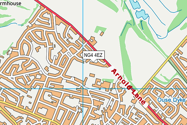 NG4 4EZ map - OS VectorMap District (Ordnance Survey) NG4 4EZ map - OS VectorMap District (Ordnance Survey)