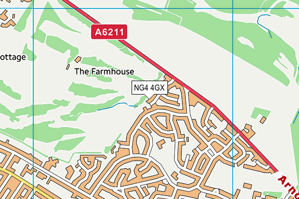 NG4 4GX map - OS VectorMap District (Ordnance Survey) NG4 4GX map - OS VectorMap District (Ordnance Survey)
