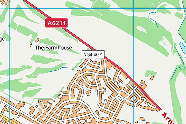 NG4 4GY map - OS VectorMap District (Ordnance Survey) NG4 4GY map - OS VectorMap District (Ordnance Survey)