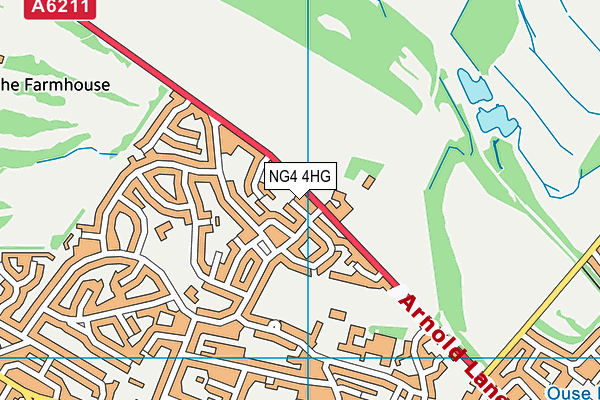 NG4 4HG map - OS VectorMap District (Ordnance Survey) NG4 4HG map - OS VectorMap District (Ordnance Survey)