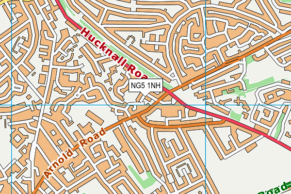 NG5 1NH map - OS VectorMap District (Ordnance Survey) NG5 1NH map - OS VectorMap District (Ordnance Survey)