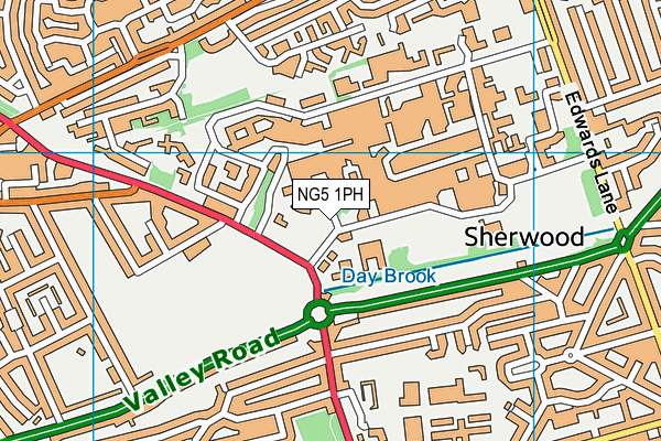 NG5 1PH map - OS VectorMap District (Ordnance Survey) NG5 1PH map - OS VectorMap District (Ordnance Survey)