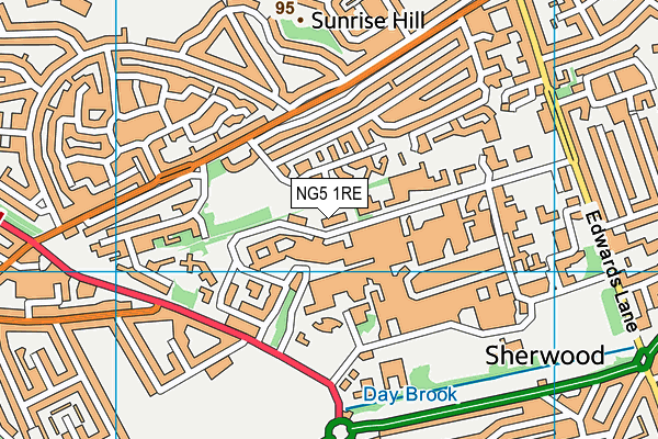 NG5 1RE map - OS VectorMap District (Ordnance Survey) NG5 1RE map - OS VectorMap District (Ordnance Survey)