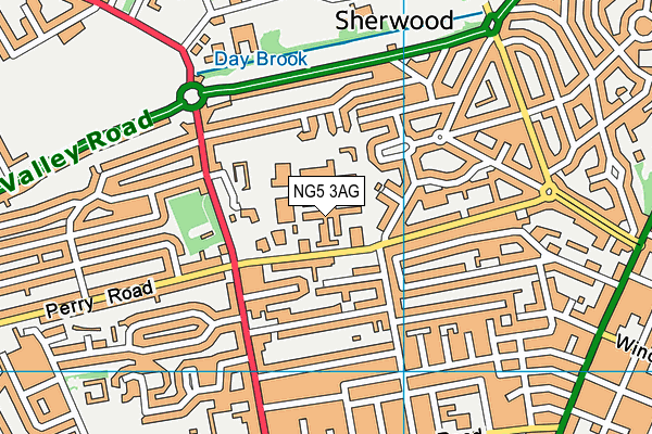 NG5 3AG map - OS VectorMap District (Ordnance Survey) NG5 3AG map - OS VectorMap District (Ordnance Survey)