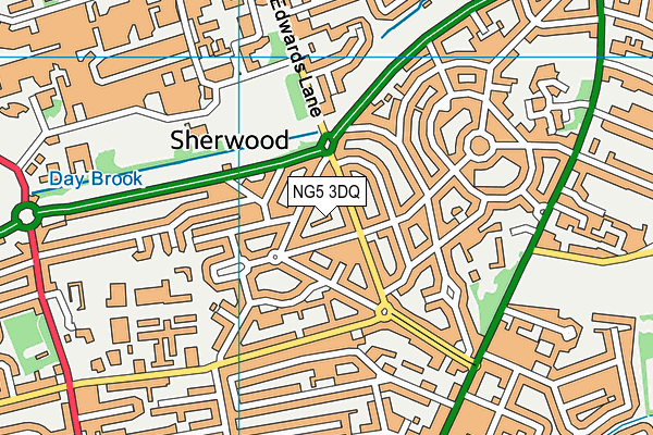 NG5 3DQ map - OS VectorMap District (Ordnance Survey) NG5 3DQ map - OS VectorMap District (Ordnance Survey)