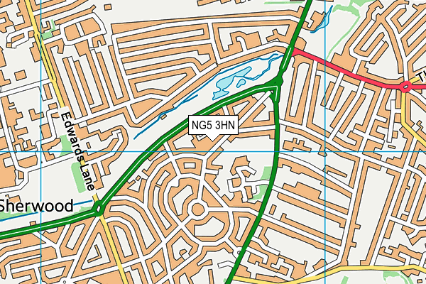 NG5 3HN map - OS VectorMap District (Ordnance Survey) NG5 3HN map - OS VectorMap District (Ordnance Survey)