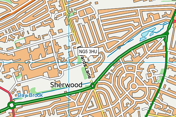 NG5 3HU map - OS VectorMap District (Ordnance Survey) NG5 3HU map - OS VectorMap District (Ordnance Survey)