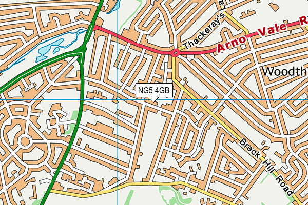NG5 4GB map - OS VectorMap District (Ordnance Survey) NG5 4GB map - OS VectorMap District (Ordnance Survey)