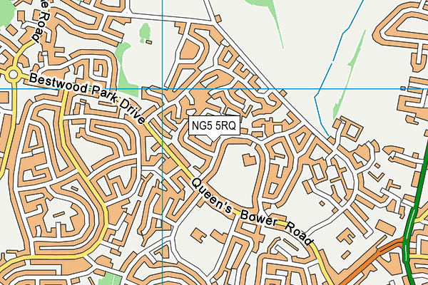NG5 5RQ map - OS VectorMap District (Ordnance Survey) NG5 5RQ map - OS VectorMap District (Ordnance Survey)