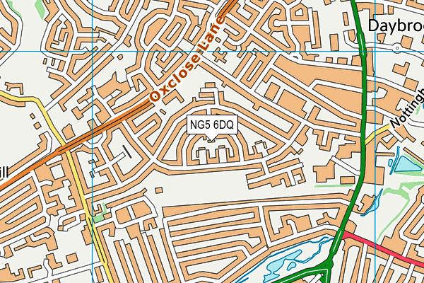 NG5 6DQ map - OS VectorMap District (Ordnance Survey) NG5 6DQ map - OS VectorMap District (Ordnance Survey)