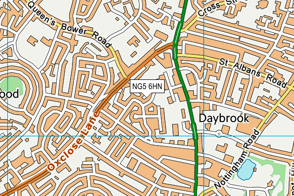 NG5 6HN map - OS VectorMap District (Ordnance Survey) NG5 6HN map - OS VectorMap District (Ordnance Survey)