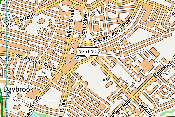 NG5 6NQ map - OS VectorMap District (Ordnance Survey) NG5 6NQ map - OS VectorMap District (Ordnance Survey)