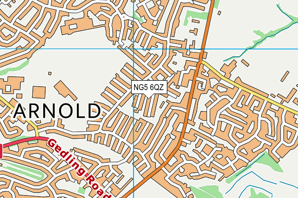 NG5 6QZ map - OS VectorMap District (Ordnance Survey) NG5 6QZ map - OS VectorMap District (Ordnance Survey)