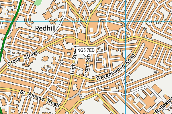 NG5 7ED map - OS VectorMap District (Ordnance Survey) NG5 7ED map - OS VectorMap District (Ordnance Survey)