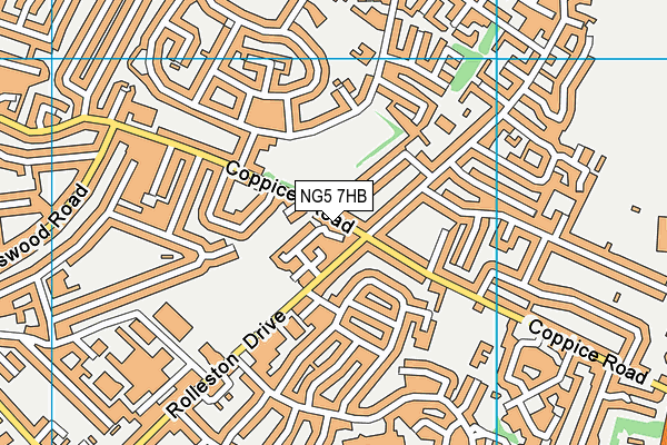 NG5 7HB map - OS VectorMap District (Ordnance Survey) NG5 7HB map - OS VectorMap District (Ordnance Survey)