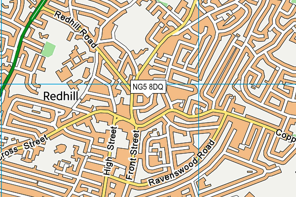 NG5 8DQ map - OS VectorMap District (Ordnance Survey) NG5 8DQ map - OS VectorMap District (Ordnance Survey)