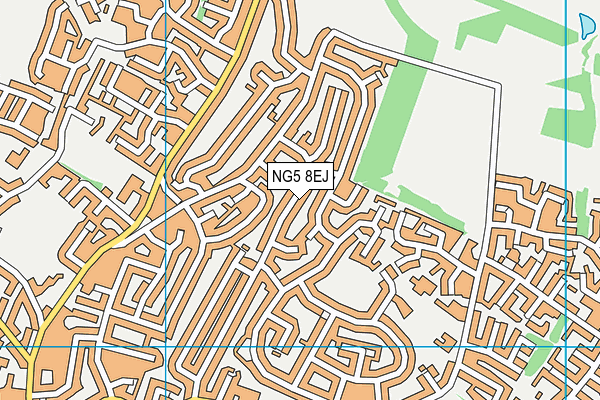 NG5 8EJ map - OS VectorMap District (Ordnance Survey) NG5 8EJ map - OS VectorMap District (Ordnance Survey)