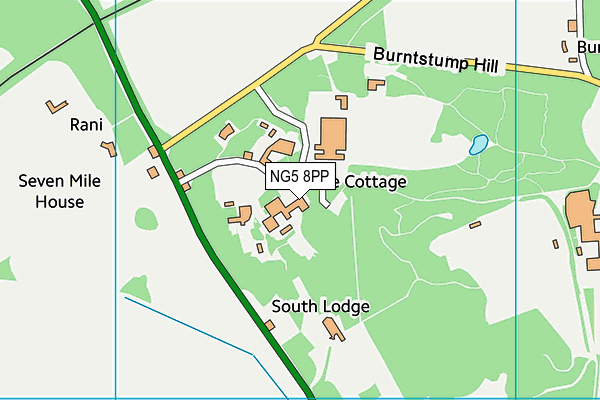 NG5 8PP map - OS VectorMap District (Ordnance Survey) NG5 8PP map - OS VectorMap District (Ordnance Survey)