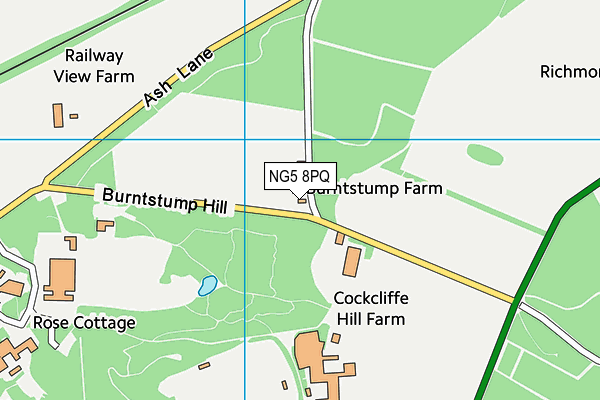NG5 8PQ map - OS VectorMap District (Ordnance Survey) NG5 8PQ map - OS VectorMap District (Ordnance Survey)