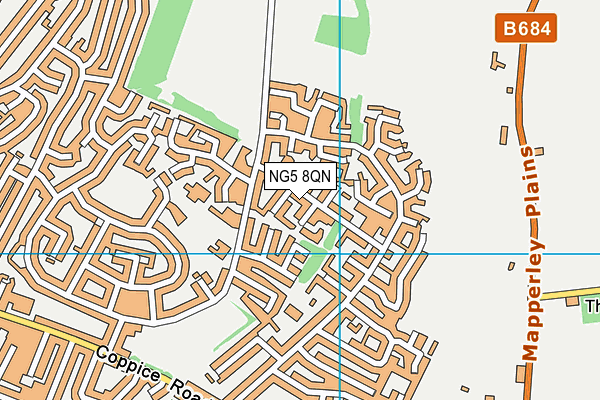 NG5 8QN map - OS VectorMap District (Ordnance Survey) NG5 8QN map - OS VectorMap District (Ordnance Survey)
