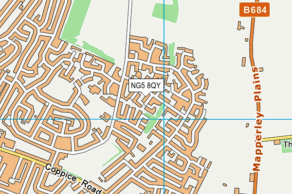 NG5 8QY map - OS VectorMap District (Ordnance Survey) NG5 8QY map - OS VectorMap District (Ordnance Survey)
