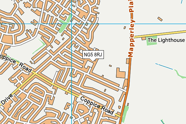 NG5 8RJ map - OS VectorMap District (Ordnance Survey) NG5 8RJ map - OS VectorMap District (Ordnance Survey)