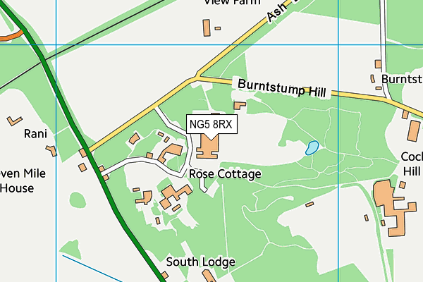 NG5 8RX map - OS VectorMap District (Ordnance Survey) NG5 8RX map - OS VectorMap District (Ordnance Survey)