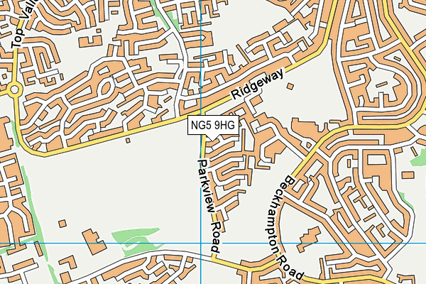 NG5 9HG map - OS VectorMap District (Ordnance Survey) NG5 9HG map - OS VectorMap District (Ordnance Survey)