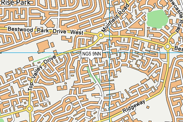 NG5 9NN map - OS VectorMap District (Ordnance Survey) NG5 9NN map - OS VectorMap District (Ordnance Survey)